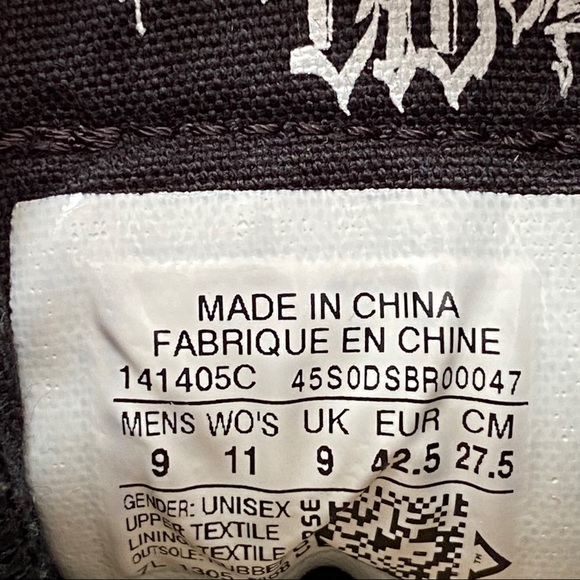 Graffiti artist Chaz Bojorquez Converse Chuck Taylor black high top sneaker shoe - Picture 12 of 13